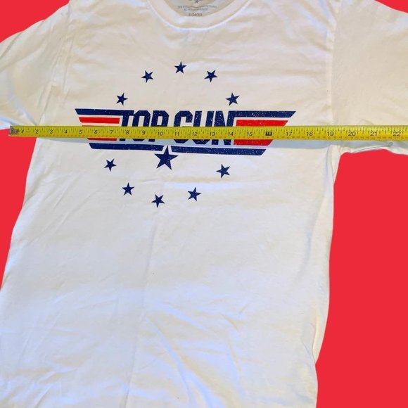 Top Gun Stars Stripes White T Shirt Tee Small - Picture 4 of 6